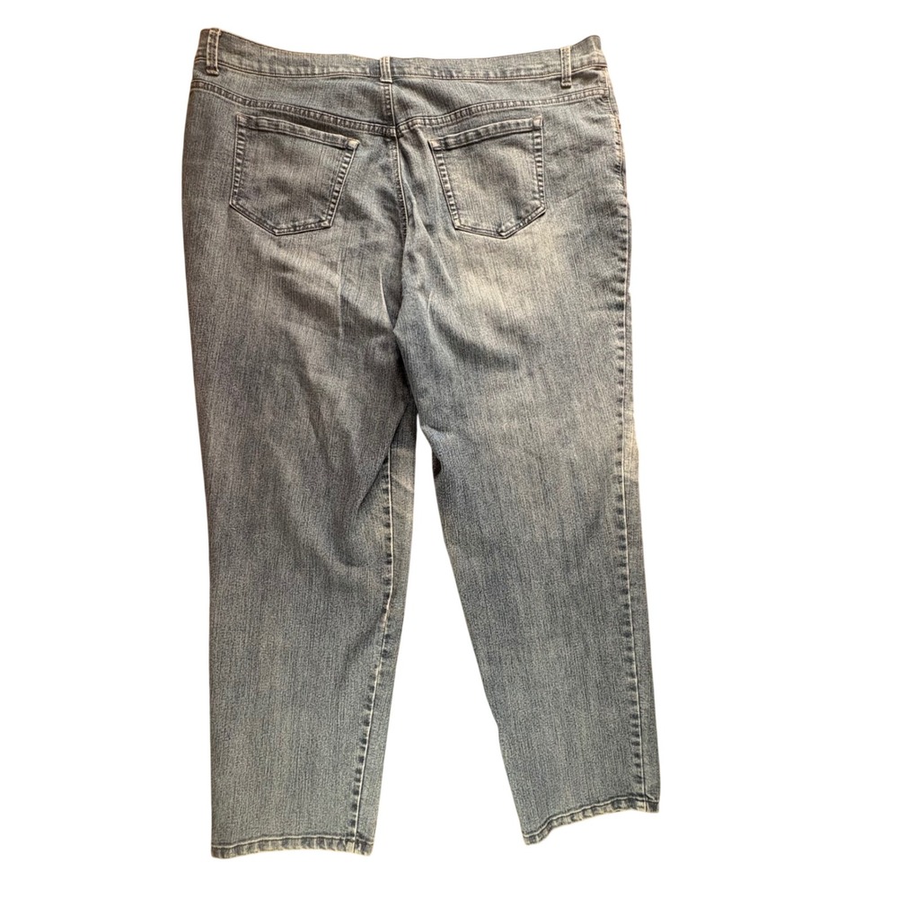 Gloria Vanderbilt Amanda Jeans Plus Women 20W Blue High Rise Tapered Denim EUC - Picture 9 of 10